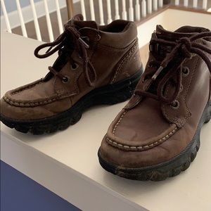 Timberland brown leather lace up boots